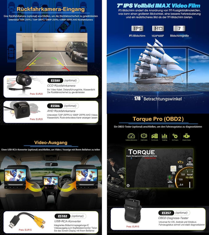 8-Kern Android 12 Car Stereo für Mercedes Benz C/CLK/G Class W203 W209 Vito Viano Support GPS Sat NA