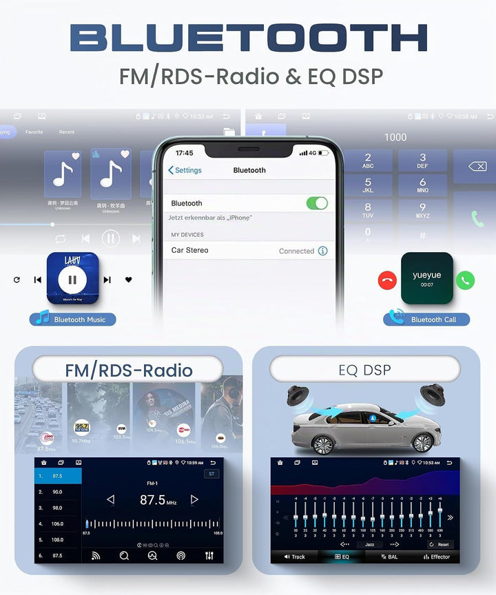 8 Kerne 6+128G Autoradio Android für Ford Transit Custom Tourneo 2013-2018 9 Zoll Wireless Carplay R