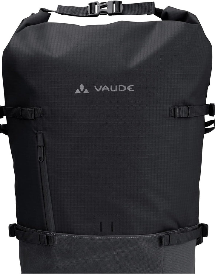 VAUDE Cityrucksack CityGo II 23 Liter, wasserdicht &amp; leicht – Schwarz Schwarz Einheitsgrösse, Schwar