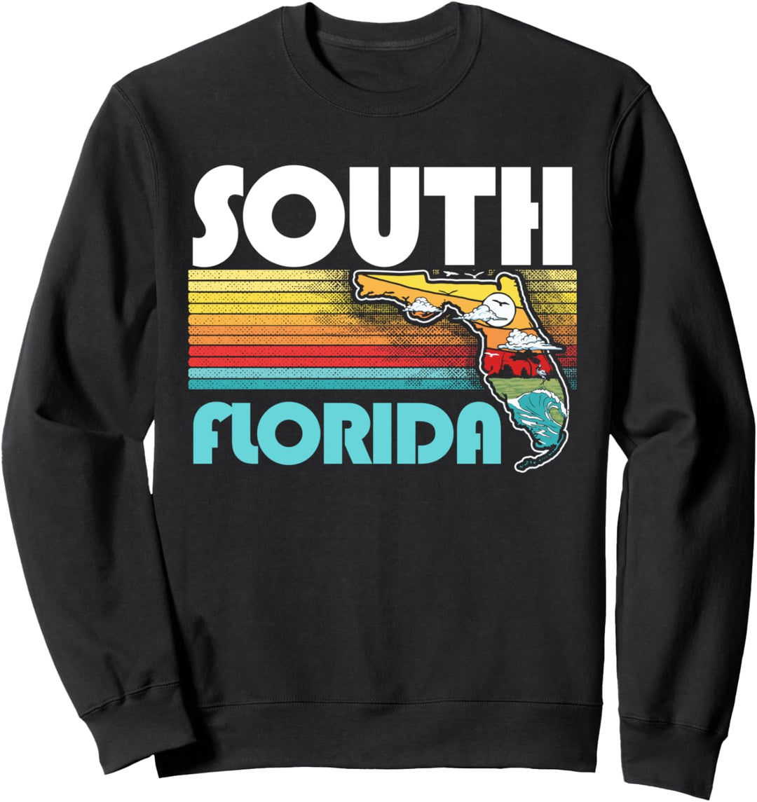 Vintage South Florida Nature & Outdoors Retro Graphic Sweatshirt