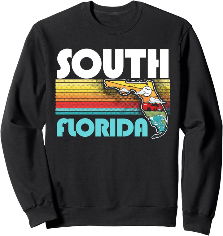 Vintage South Florida Nature & Outdoors Retro Graphic Sweatshirt