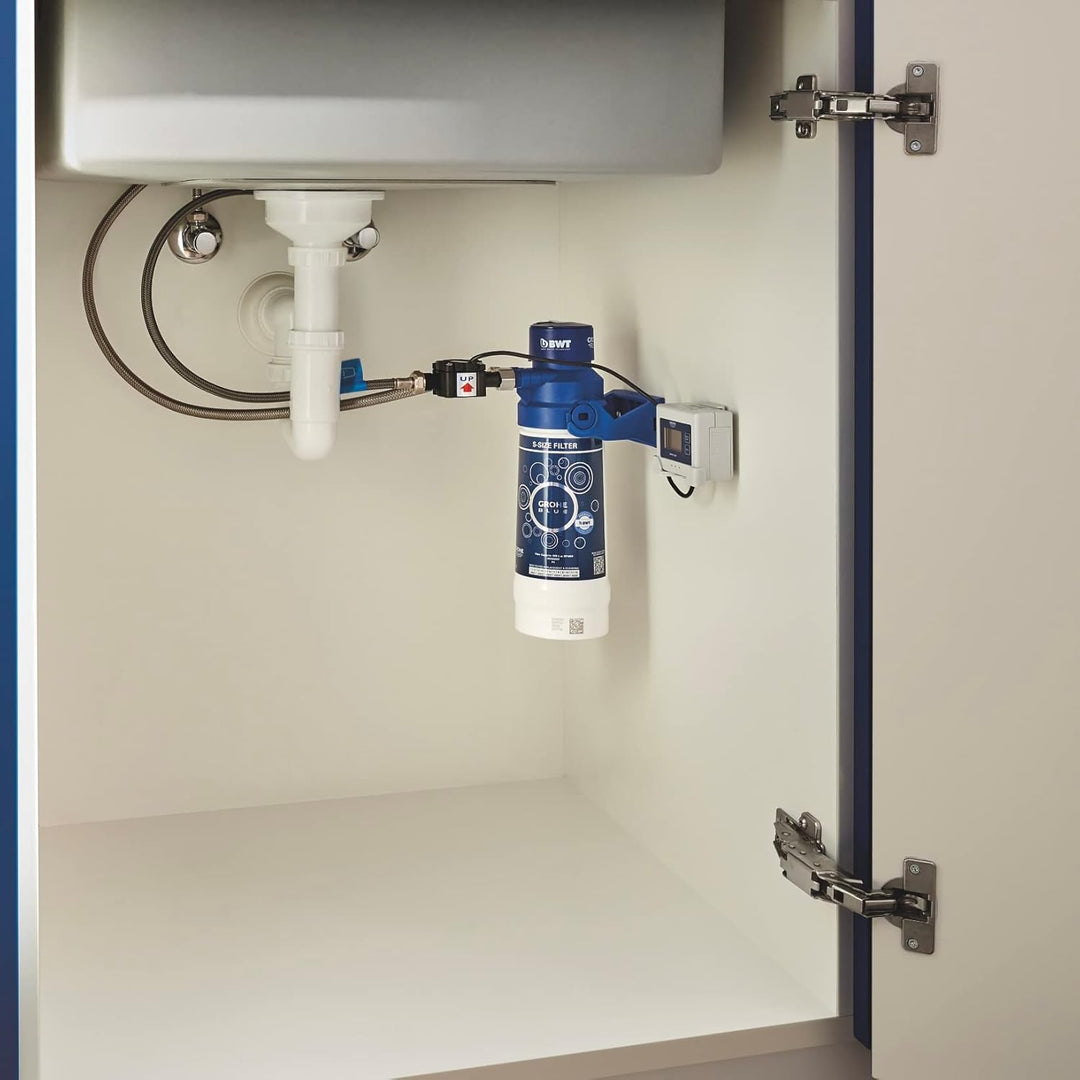 GROHE Blue Pure Start Curve - Einhand- Spültischarmatur Starter Set mit Filterfunktion (C-Auslauf, i
