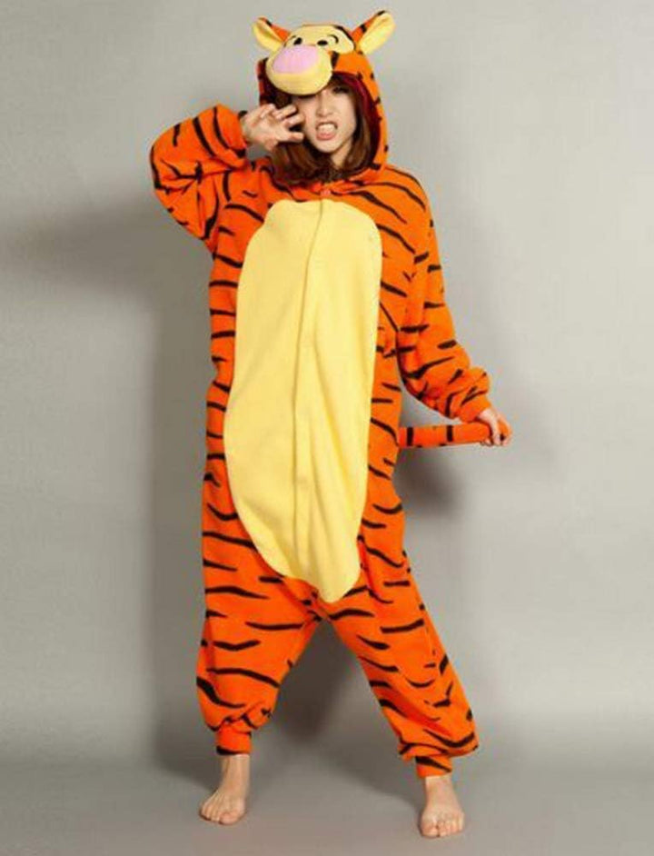 Heisses Unisex-Kostüm für Karneval und Halloween, Cosplay Zoo, Einheitsgrösse orange Tiger Large L T
