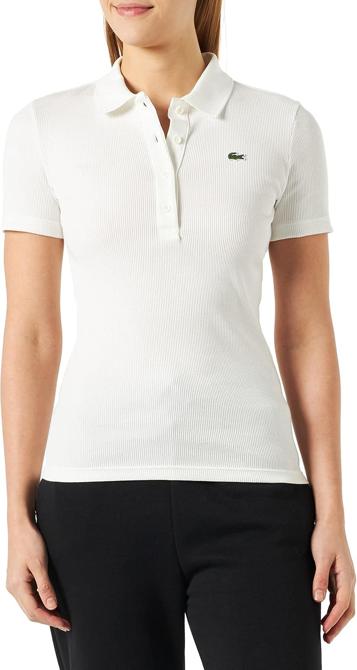 Lacoste - Damen Polo Kurzarm 38 Blume, 38 Blume