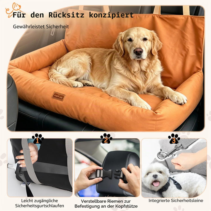 Nobleza - Hunde Autositz für Mittelgrosse und Grosse Hunde, Wasserdichter Rutschfester, Autositz Hun