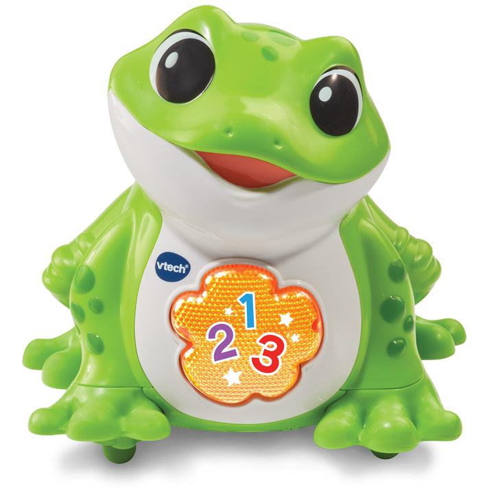 VTech Interaktiver Hüpf-Frosch für Kinder – Singender & Springender Musikfrosch mit Lichteffekten, L