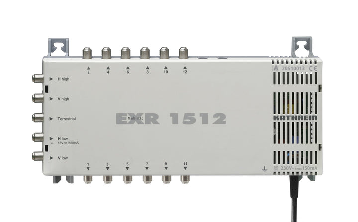 Kathrein EXR 1512 Satelliten-ZF-Verteilsystem-Multischalter (1 Satellit, 12 Teilnehmeranschlüsse, Kl