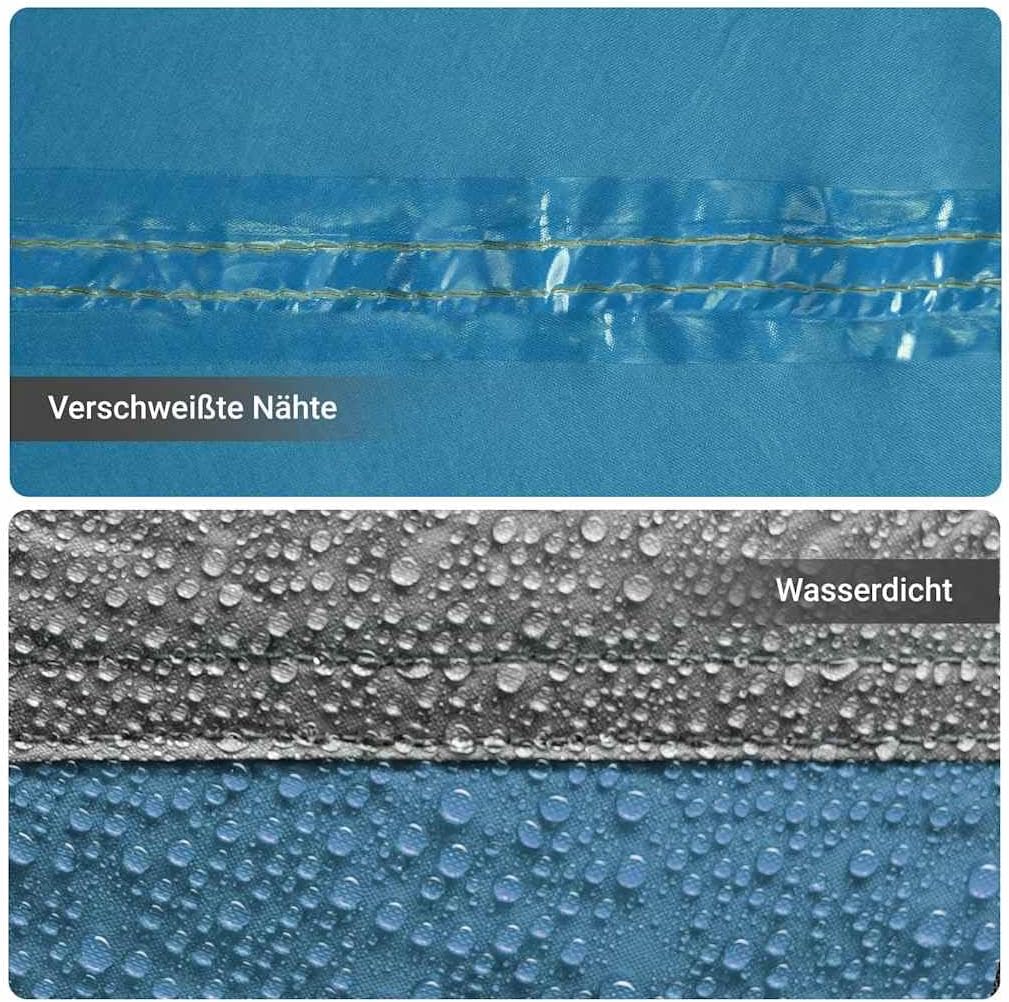 vidaXL Lagerzelt 9 Fächer Gartenzelt Unterstand Campingzelt Zelt 185T TAFT Blau, Blau
