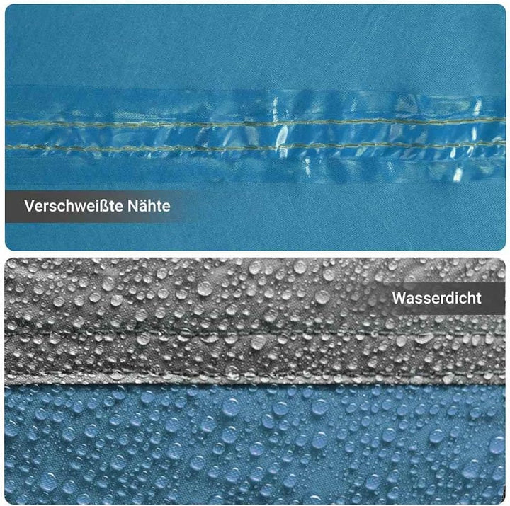 vidaXL Lagerzelt 9 Fächer Gartenzelt Unterstand Campingzelt Zelt 185T TAFT Blau, Blau