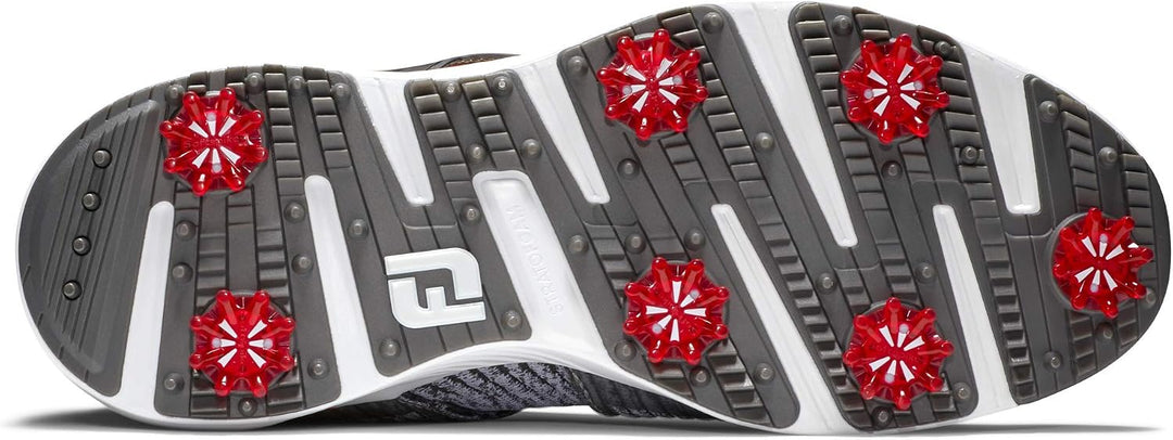 Footjoy Herren Hyperflex Golfschuhe 39 EU Anthrazit Grau Rot, 39 EU Anthrazit Grau Rot