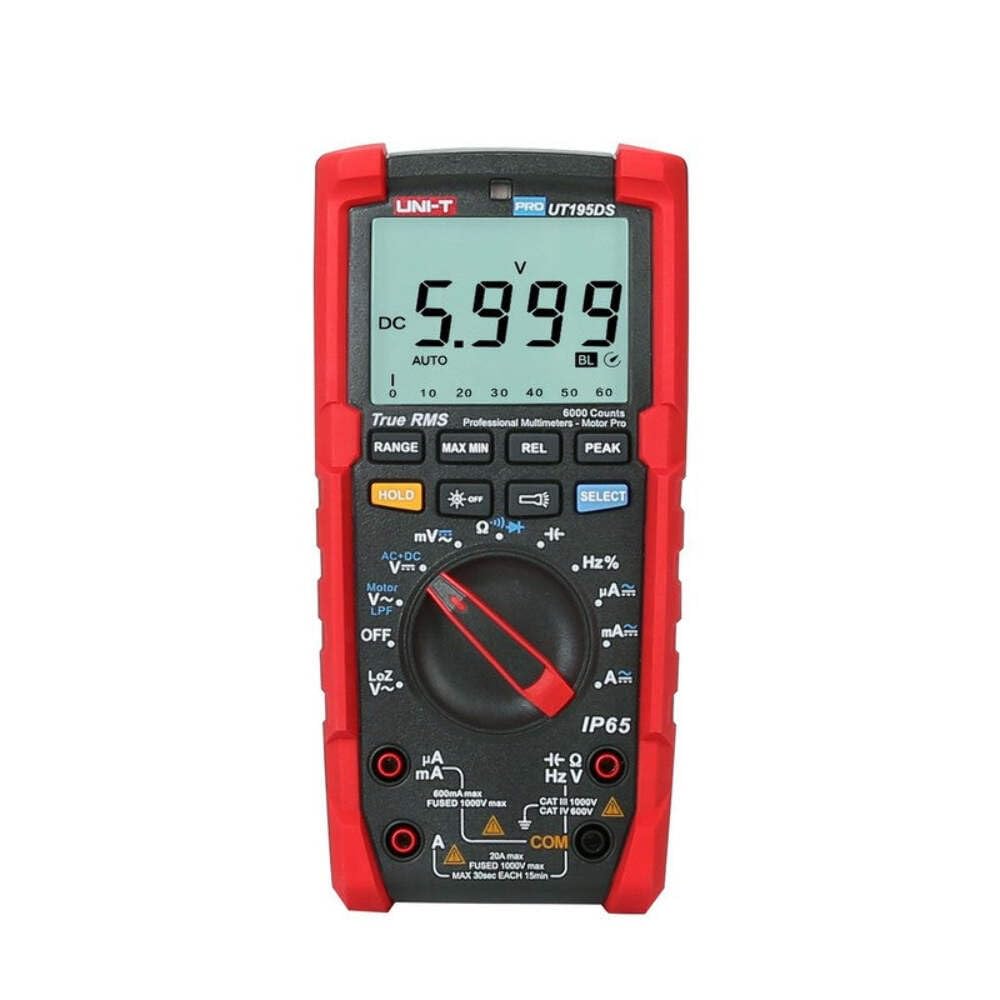 UNI-T UT195 Series UT195DS Handheld Industrial Digital multimeters IP65 and 2m Drop Proof, UT195DS