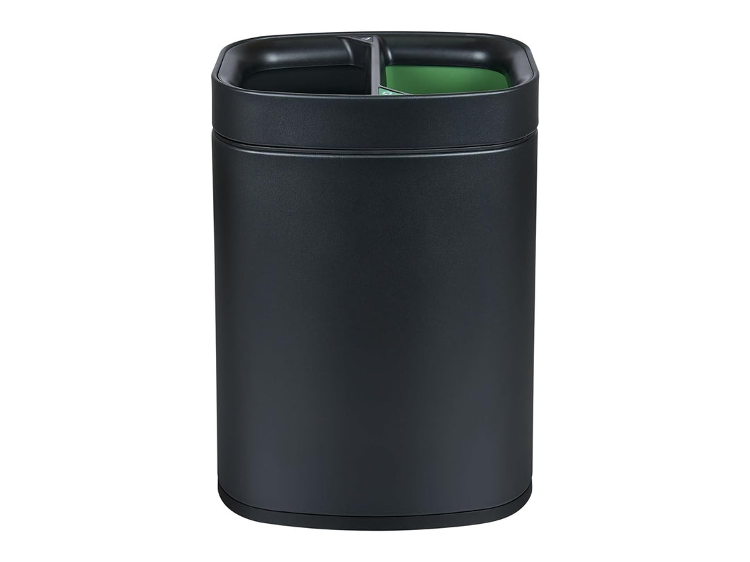 Corby Newport Doppel-Recyclingbehälter in Schwarz, Schwarz