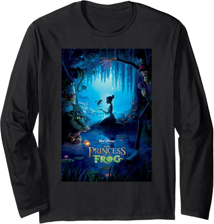 Disney Princess And The Frog Classic Poster Langarmshirt