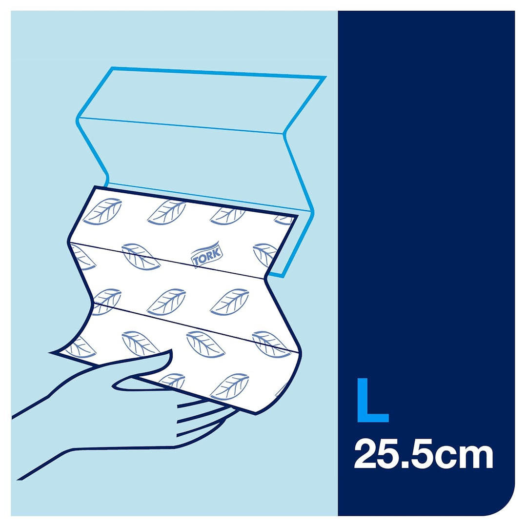 Tork Xpress weiche Multifold Papierhandtücher 120289 - H2 Advanced umweltbewusste Falthandtücher für