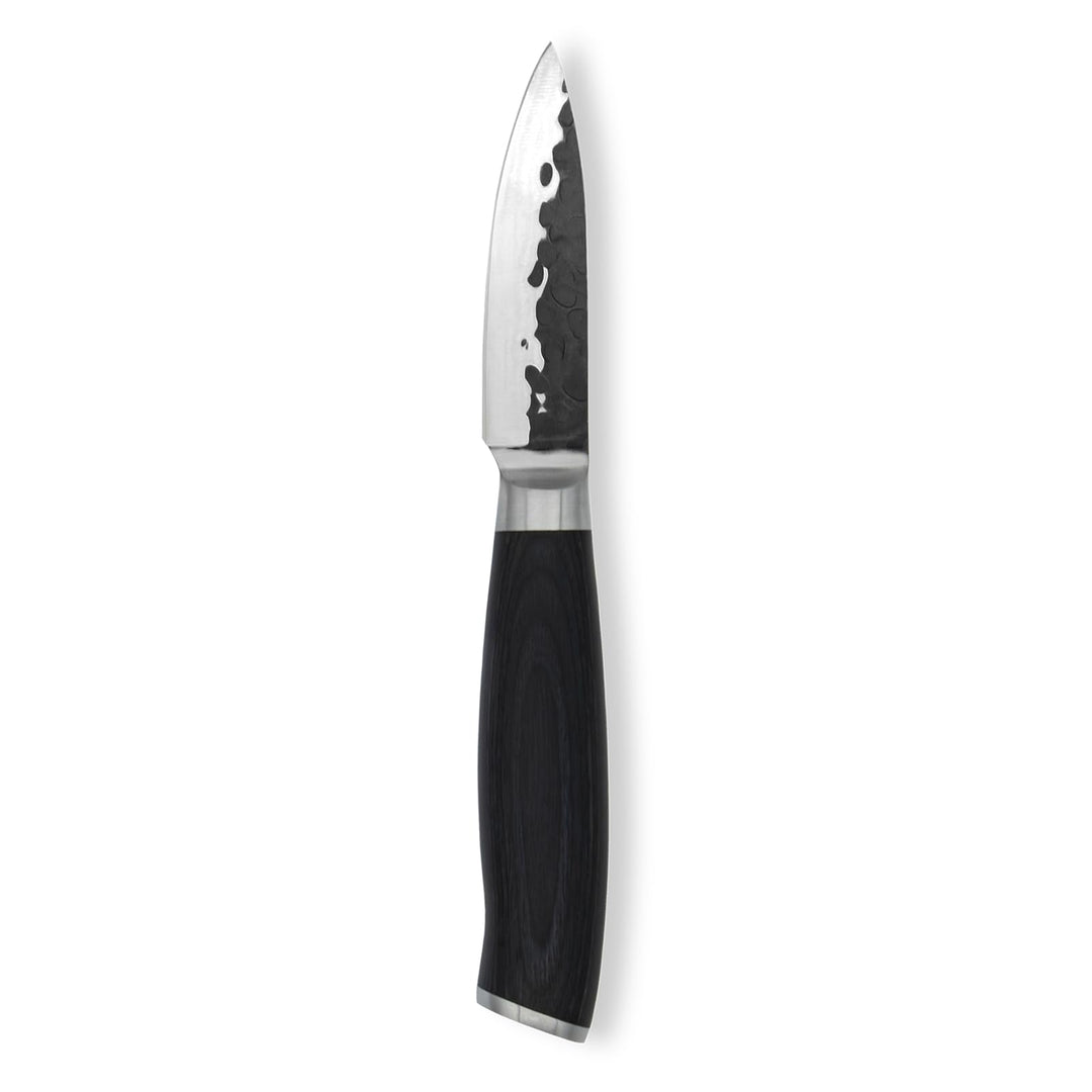 FIVI Officemesser LUCA | 9 cm | Kleines Küchenmesser aus deutschem Edelstahl mit Hammerschlag | Pakk