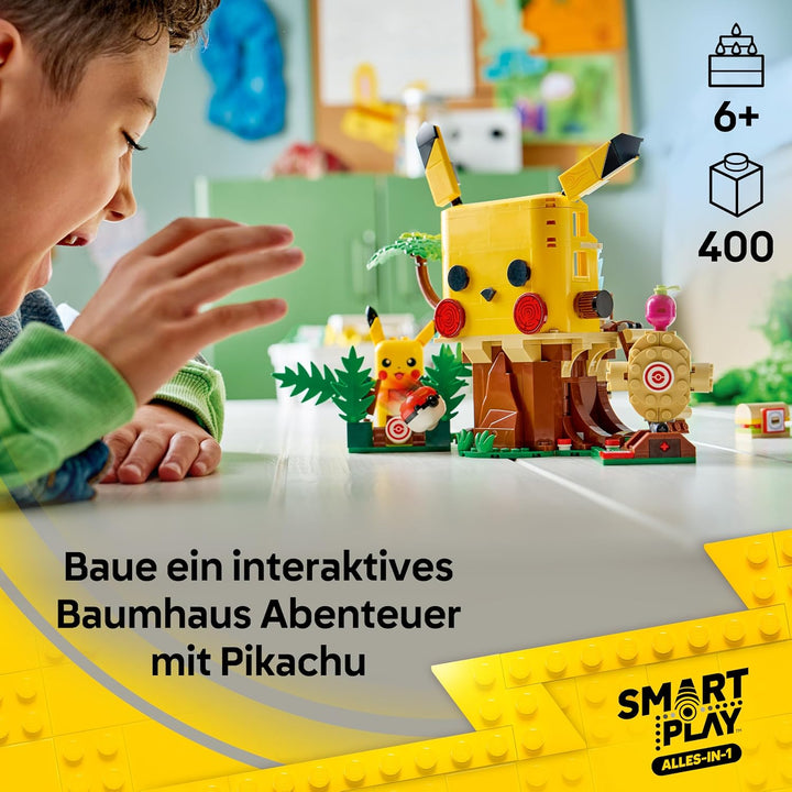 LEGO Pokémon SMART Play: Trainingshaus mit Pikachu - interaktives All-in-1 Spielset mit SMART Brick,