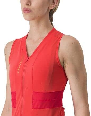 CASTELLI Damen T-Shirt M Hibiskus/Soft Orange, M Hibiskus/Soft Orange