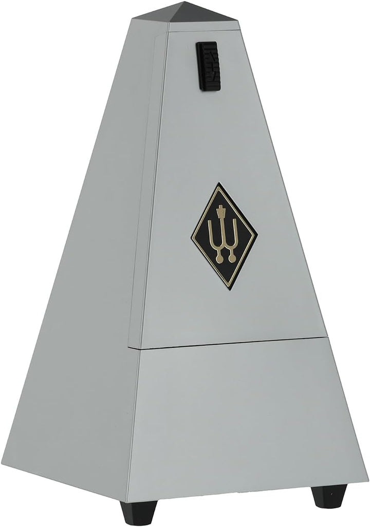 Wittner 903557 Taktell Pyramidenform Metronom Kunststoffgehäuse mit Glocke hellsilber-matt