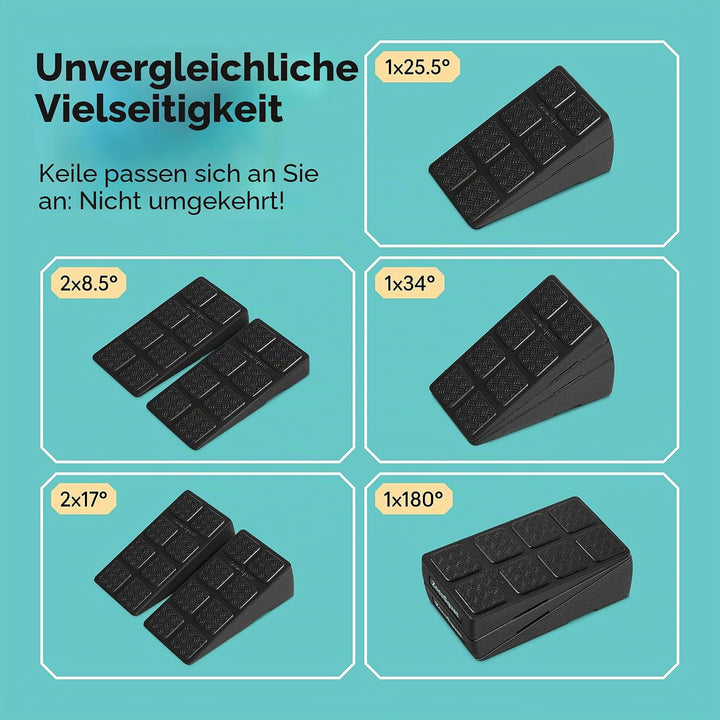 Squat Wedge – Kniebeugen-Keil-Block 235,9 kg Tragkraft – Schrägbrett für Wadendehnung – Wadendehner,