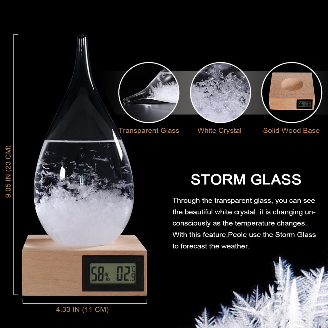 Sturm-Glas-Wettervorhersage, tropfenförmige Wettervorhersage, Flasche, Heimbüro, Desktop-Dekoration,