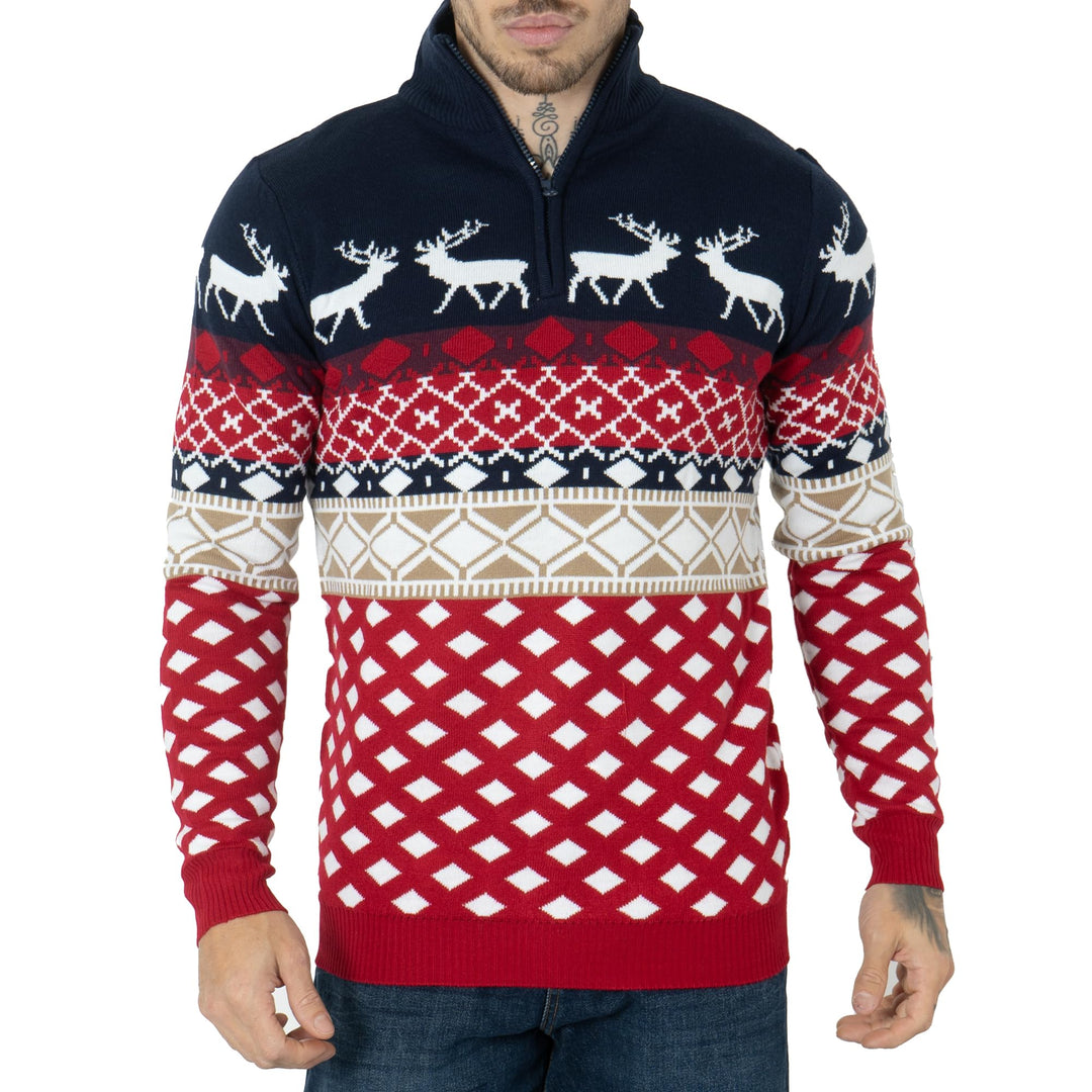 NOROZE Herren Unisex Retro Hässlich Frech Gestrickt Weihnachten Strickpullover Pullover Top XXL Mari