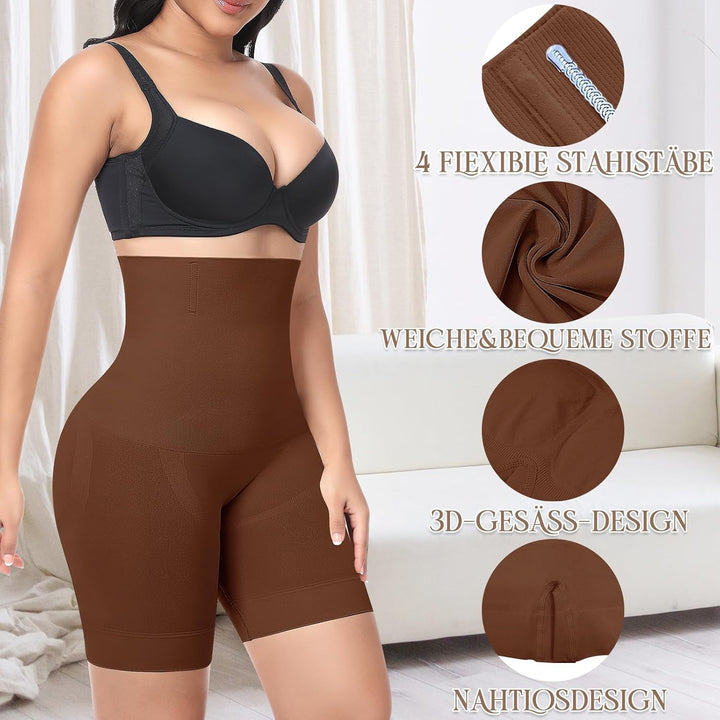 YARRCO Bauchweg Unterhose Damen Shapewear Miederhose Body Shaper Miederpants Hohe Taille Leggings Fi