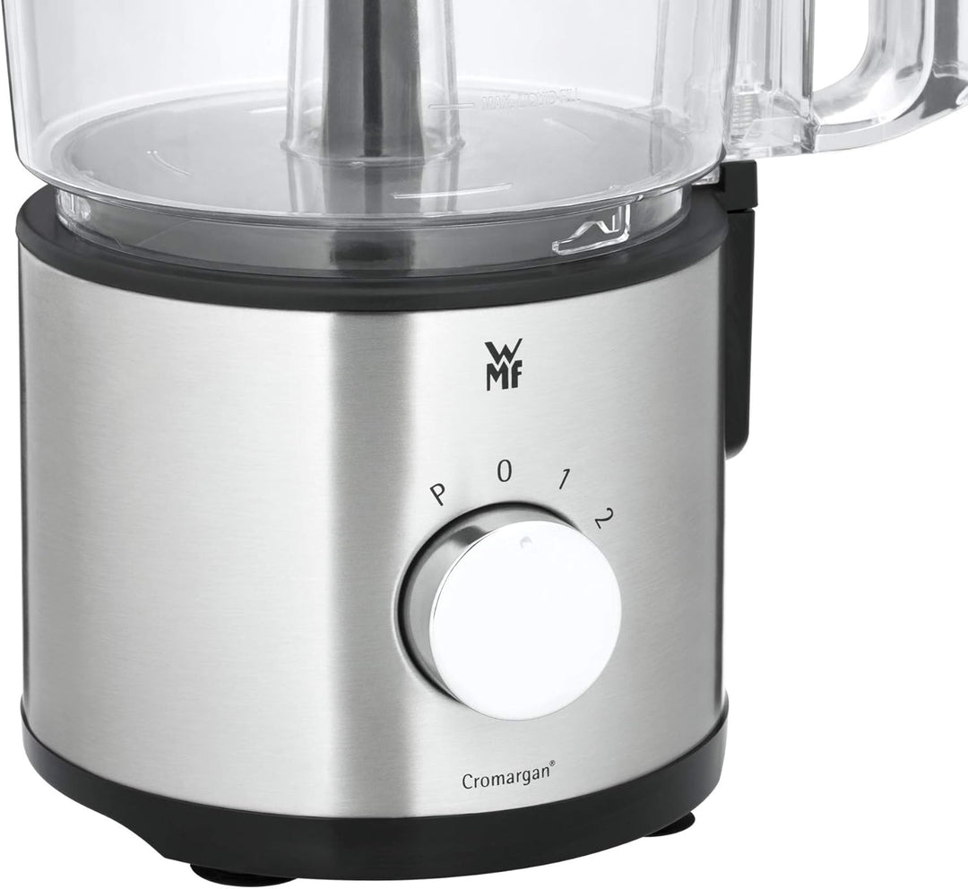 WMF Kult X Edition Küchenmaschine Zerkleinerer mit 5 Zubehör-Scheiben, Knetmesser, Stopfen, Edelstah