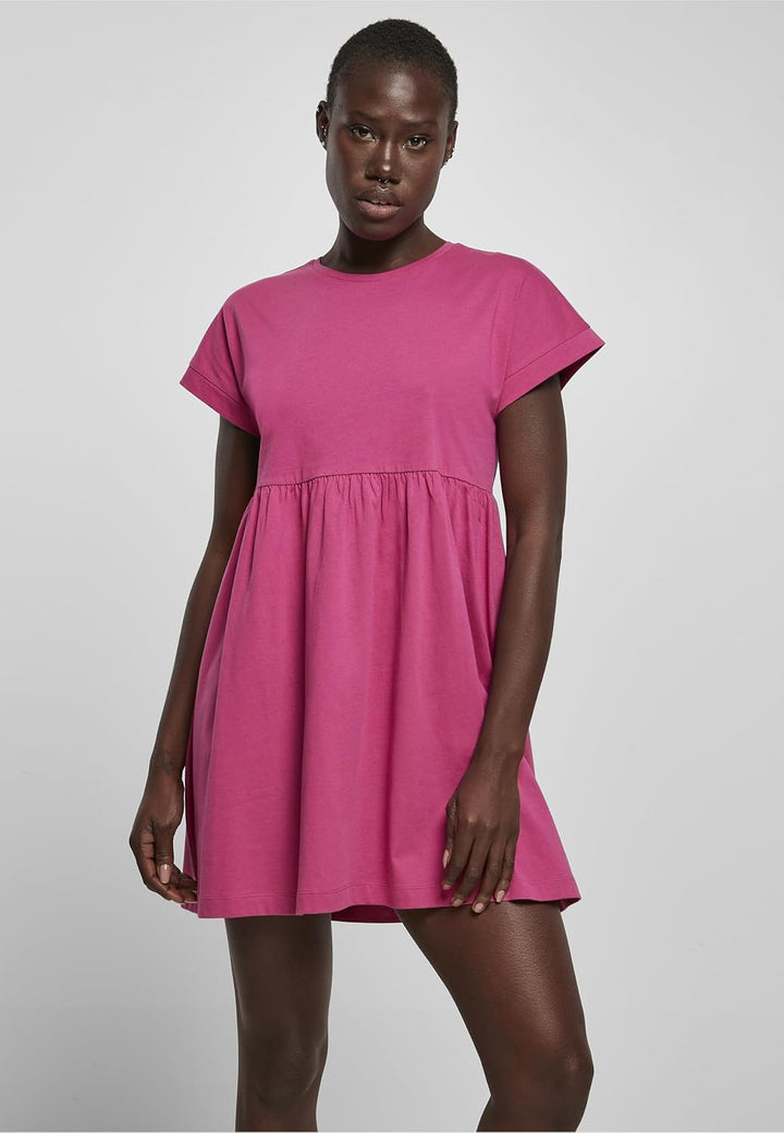 Urban Classics Damen Ladies Organic Empire Valance Tee Dress S Brightviolet, S Brightviolet
