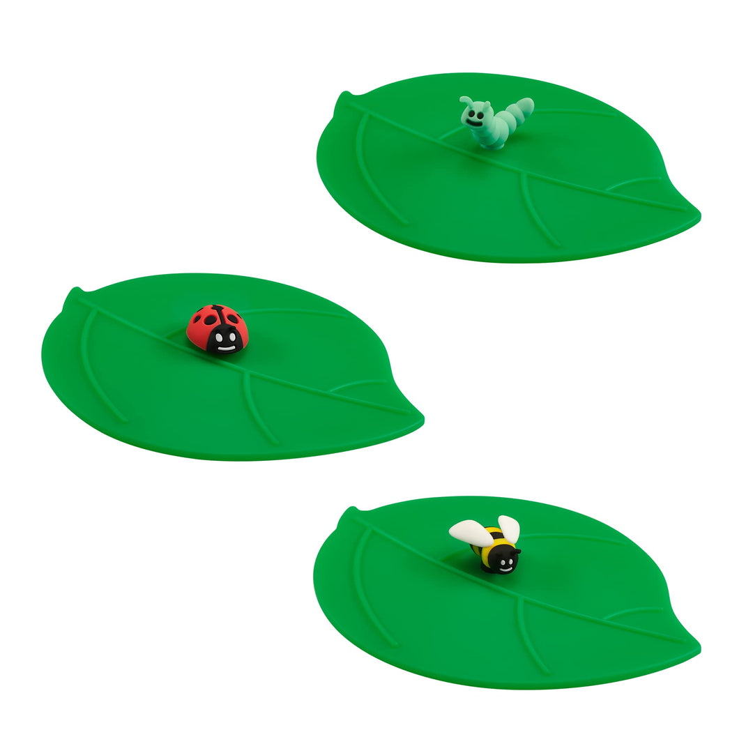 Lurch 210304 Mein Deckel Garten 3er Set Glasabdeckungen aus Premium-Platin-Silikon 10,5 x 12,5 cm, G