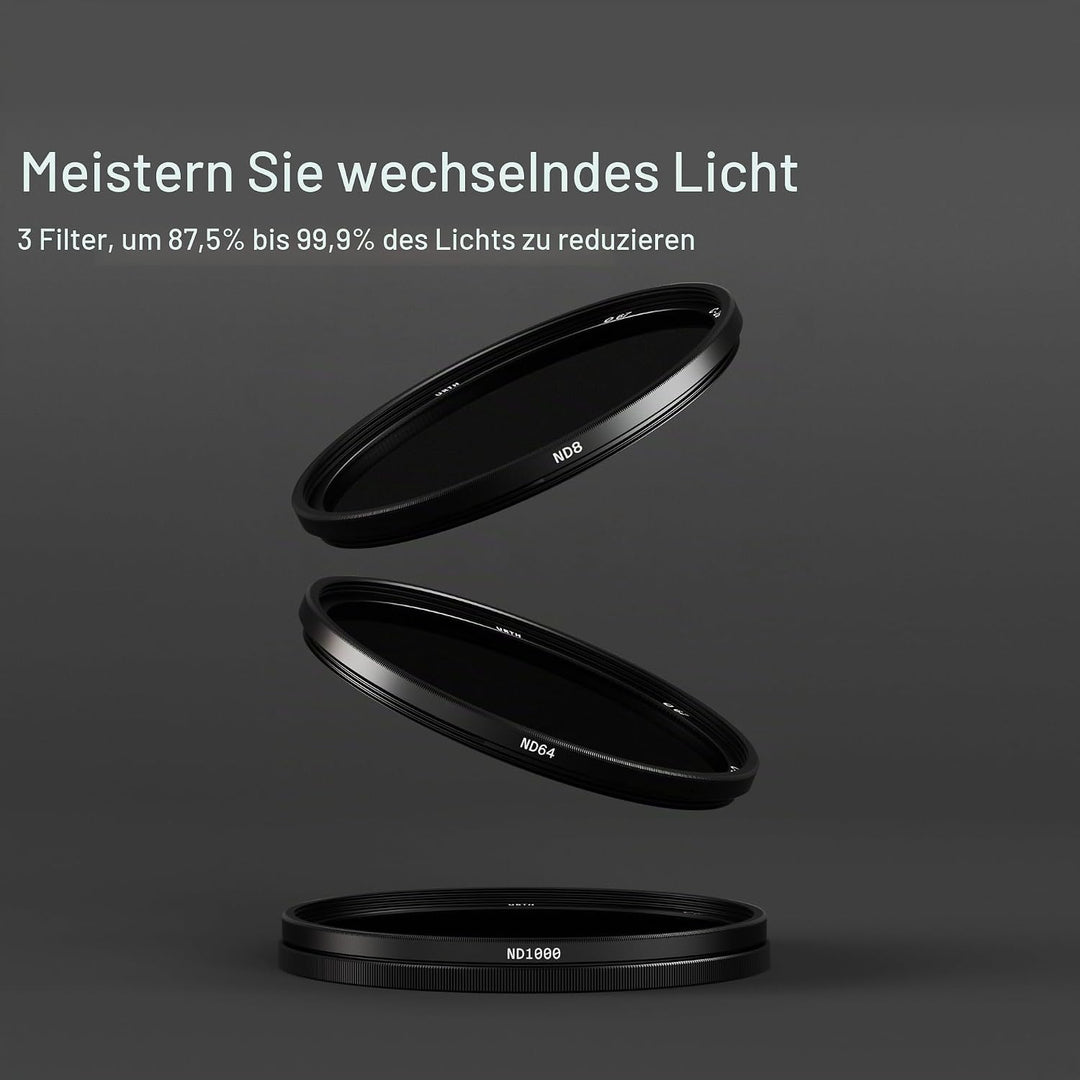 Urth 39 mm ND8, ND64, ND1000 ND Filter Kit (Plus+) 39mm, 39mm
