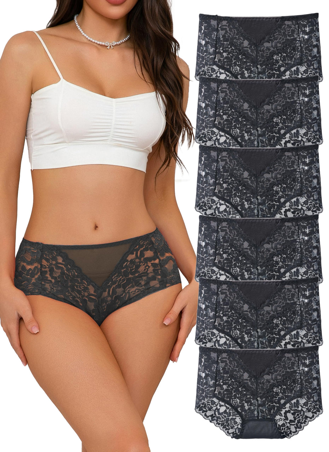Unterhosen Damen Spitze Damen Slips Mehrpack Schlüpfer Damen Slips Unterhosen Damen Taillenslips Gro