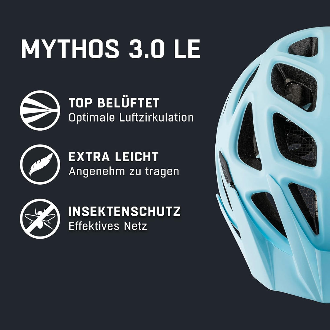 ALPINA MYTHOS 3.0 - Leichter, Optimal Belüfteter & Anpassbarer Fahrradhelm Mit Antibakteriellen Pols