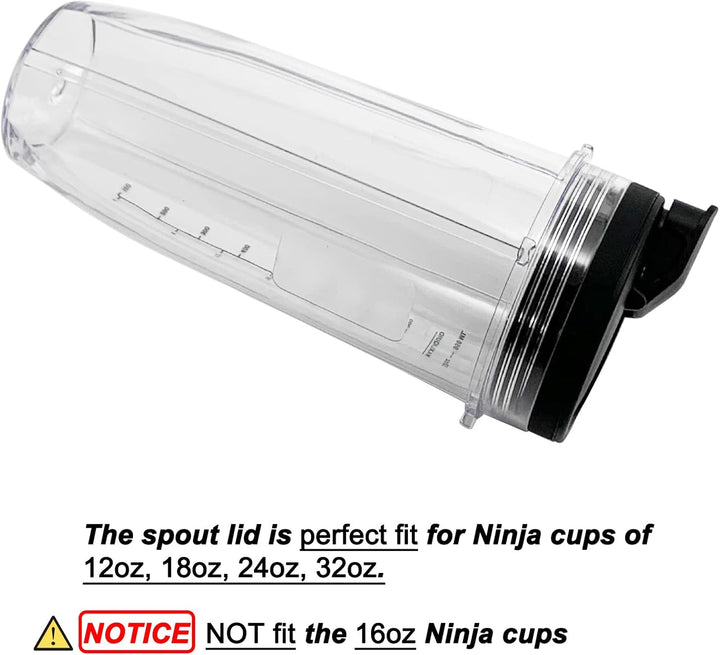 2 stk Durchm. 9.4cm Sportdeckel Trinkdeckel Zubehör kompatibel mit Nutri-Ninja Becher Auto-iQ Ninja