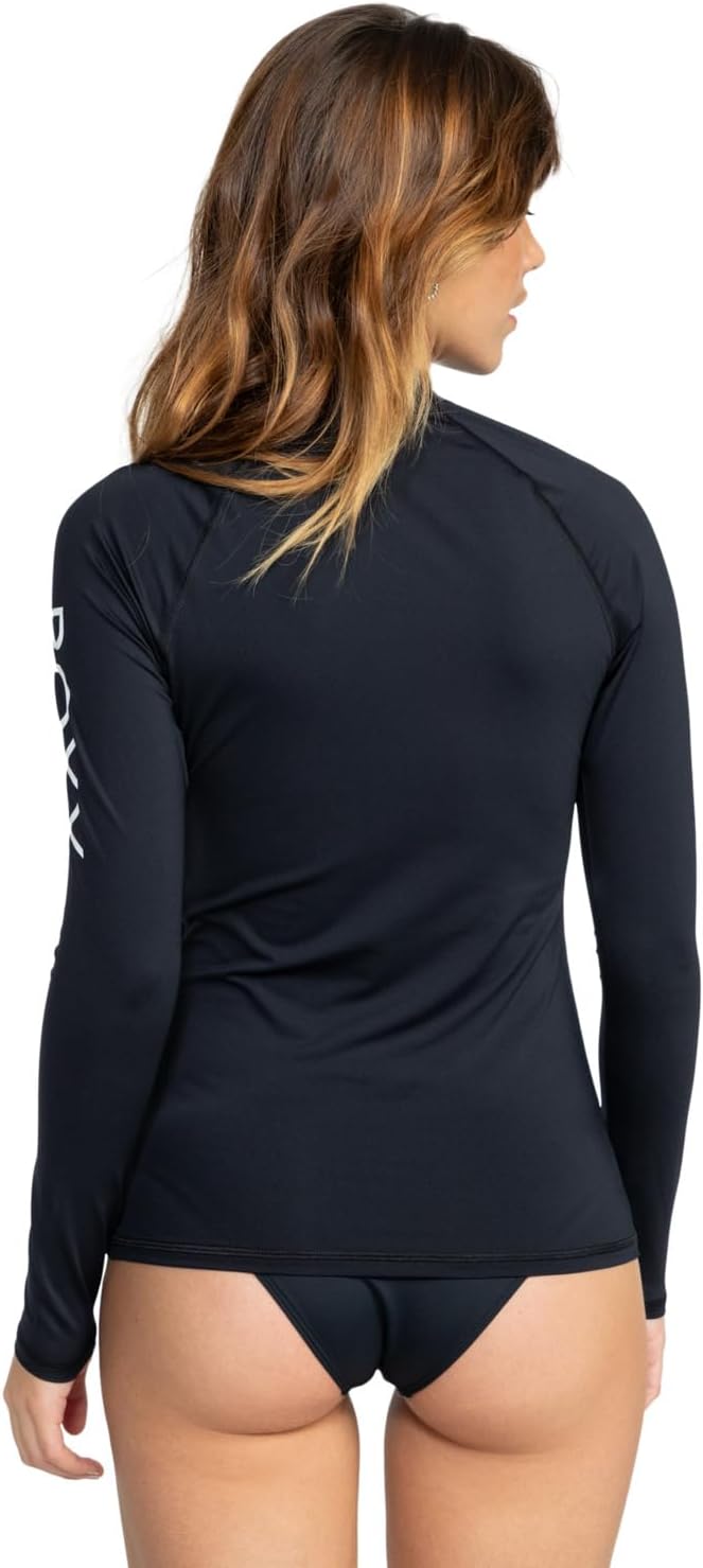 Roxy Damen Whole Hearted Rashguard (1er Pack) XXL Anthracite, XXL Anthracite