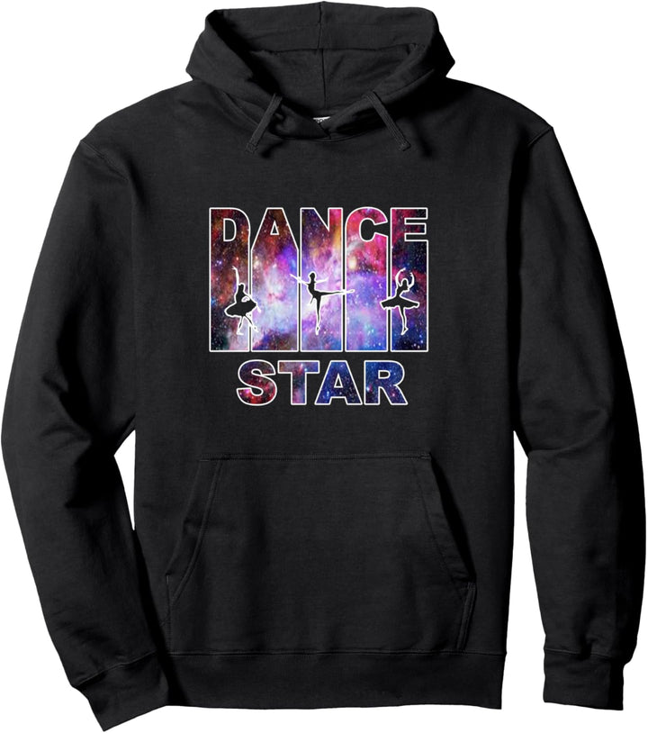Tänzerin Stern Ballett Galaxien Pullover Hoodie