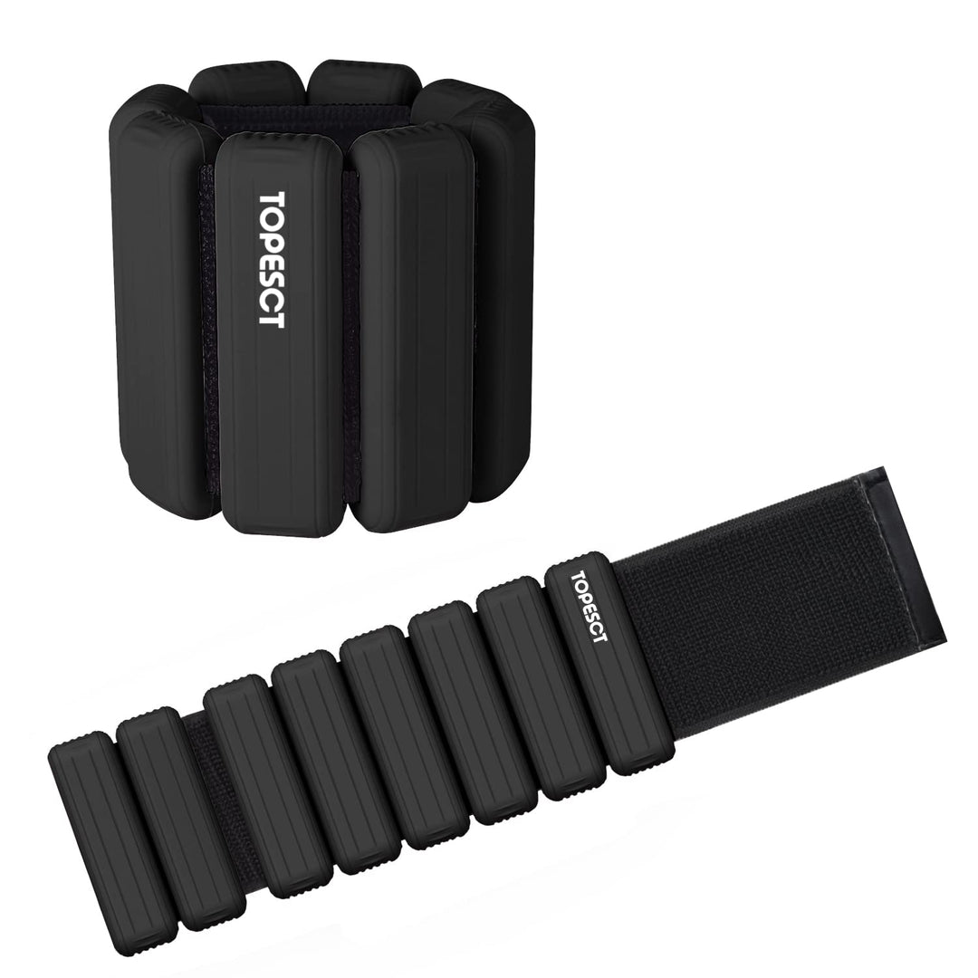 TopEsct Verstellbare Handgelenkgewichte – Set mit 2 Stück (je 0,9 kg) | Langlebiges tragbares Handge