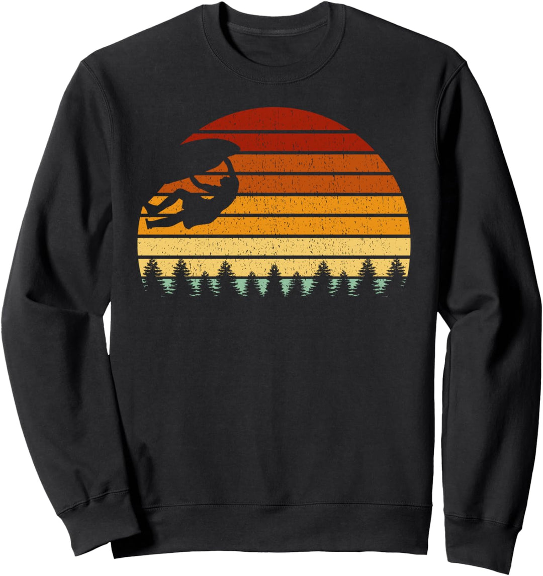 Vintage Sonne Klettern Geschenk für Kletterer Sweatshirt