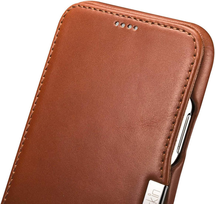 Mobiskin Hülle kompatibel mit Apple iPhone XR (6,1 Zoll), Handyhülle mit echtem Leder, Case, Schutzh