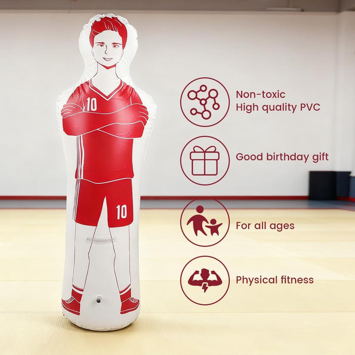 Tackling-Dummys für Fussball, Fussball-Trainings-Dummy, aufblasbarer Becher, 0,35 m, PVC-Boxen, Tack
