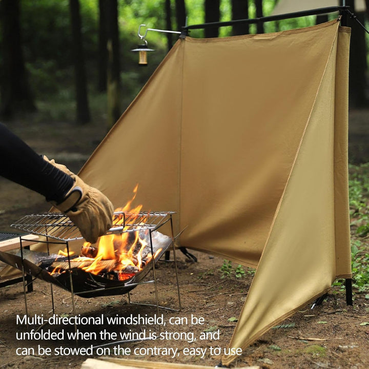 Camping-Tisch-Windschutz, Windschutz Tischgrill Windschutzscheibe, Faltbarer Windblocker für Tischko