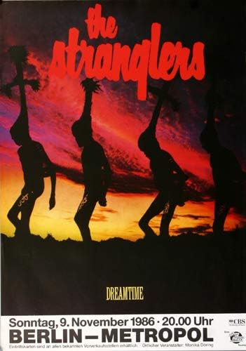 The Stranglers - Dreamtime, Berlin 1986 » Konzertplakat/Premium Poster | Live Konzert Veranstaltung