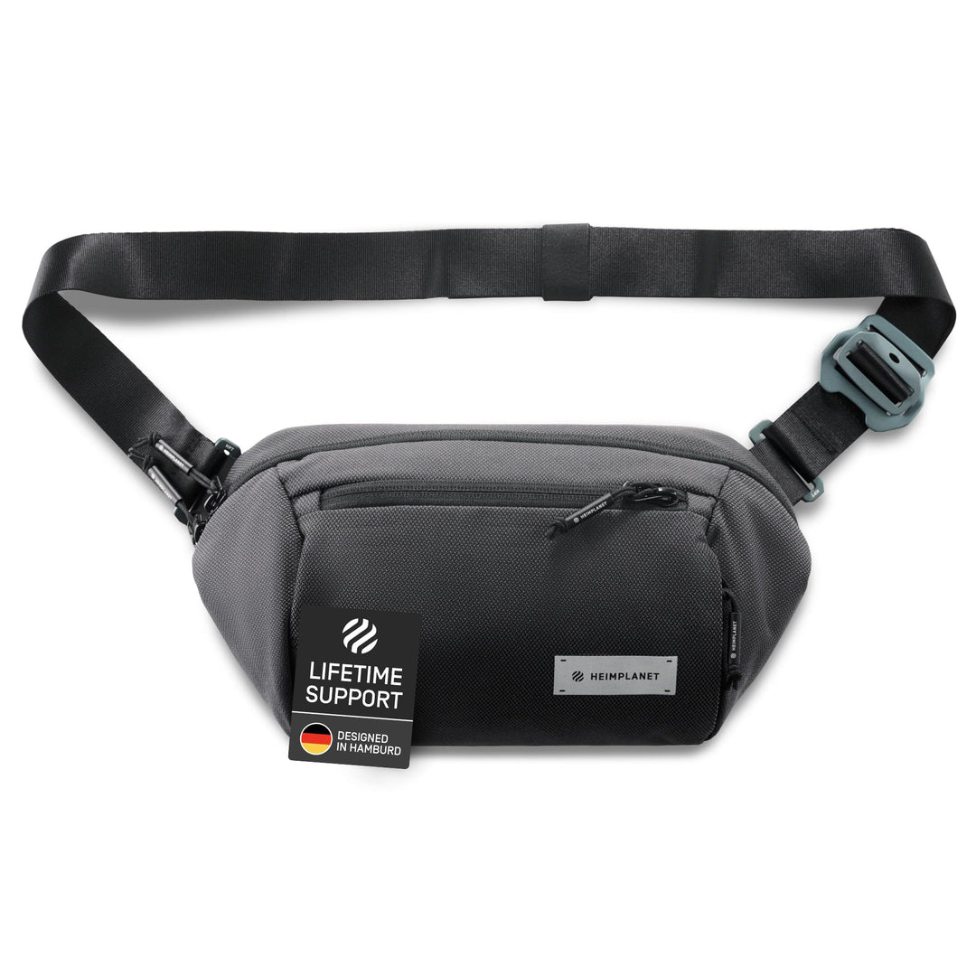 HEIMPLANET Original | Transit Line Sling Pocket XL | Wasserfeste Hüfttasche aus hochwertigem DYECOSH