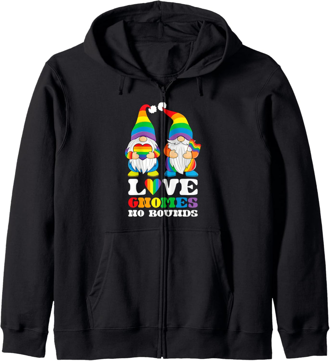 Liebeszwerge ohne Grenzen, LGBT-Stolz, Regenbogenfarben Kapuzenjacke