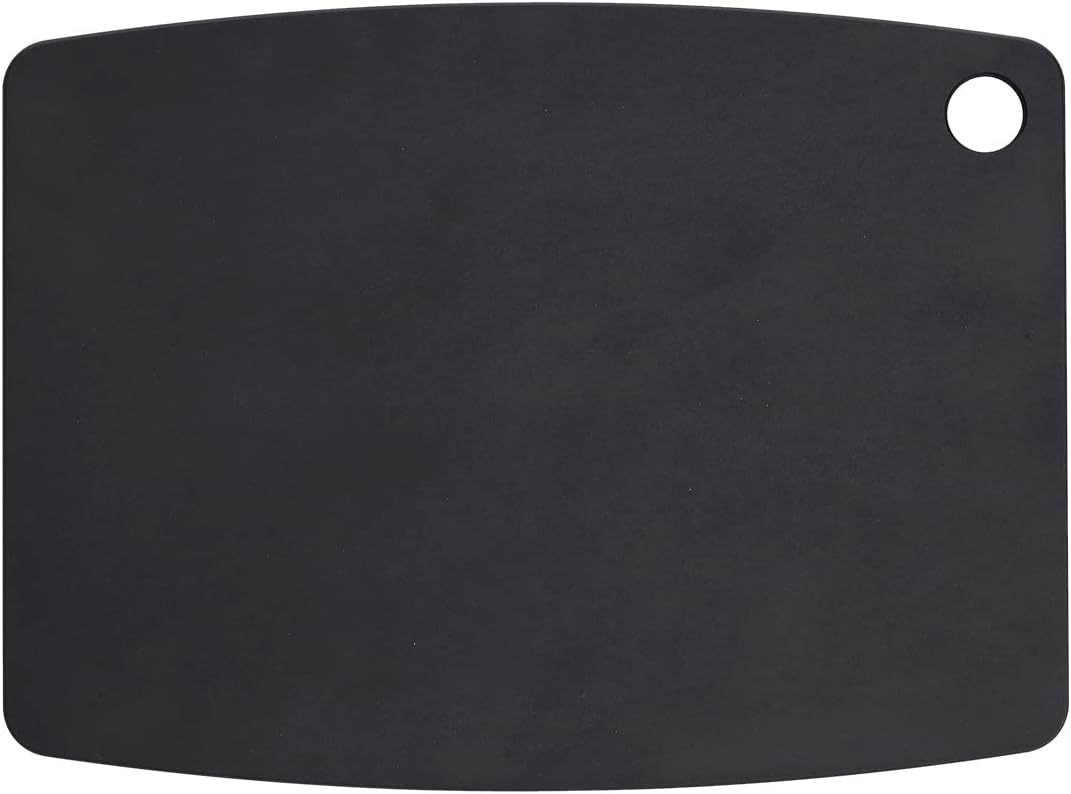 Zeller 26053 Schneidebrett Eco, Holzfaserlaminat, schwarz, ca. 37 x 27,5 x 0,6 cm 37L x 27.5B cm Sch