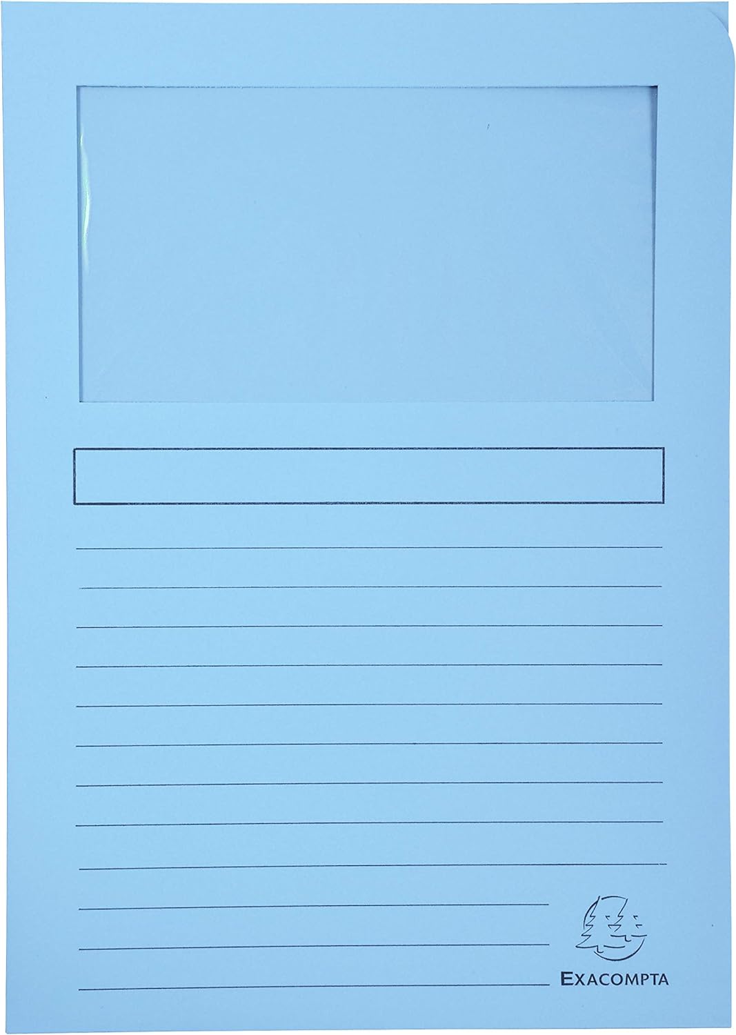 Exacompta 50152E Packung mit 100 Fenstermappen Super, PEFC zertifiziert, Karton 160g/qm, praktisch u