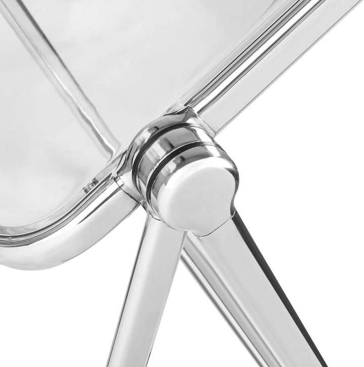 OHMG Klapptisch, aus Acryl, transparent, Picknicktische, ideal für kleine Büros, Beistelltisch oder