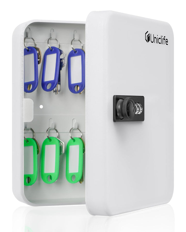 Uniclife 20 Position Schlüssel Kabinett mit Kombination Lock Resettable White Digital Security Stora