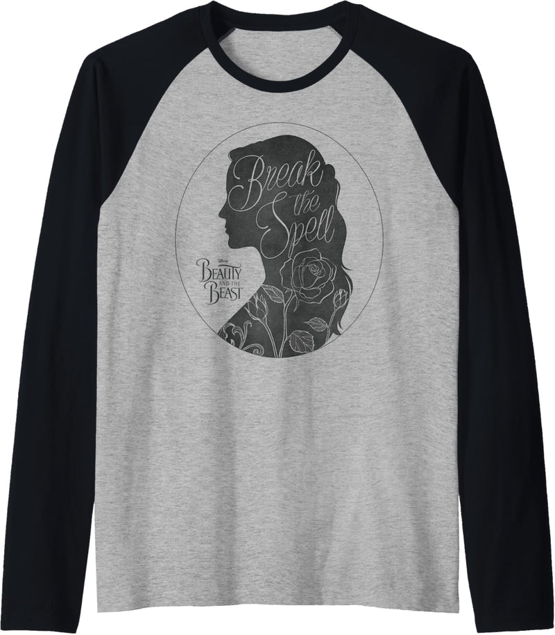 Disney Beauty And The Beast Belle Silhouette C1 Raglan