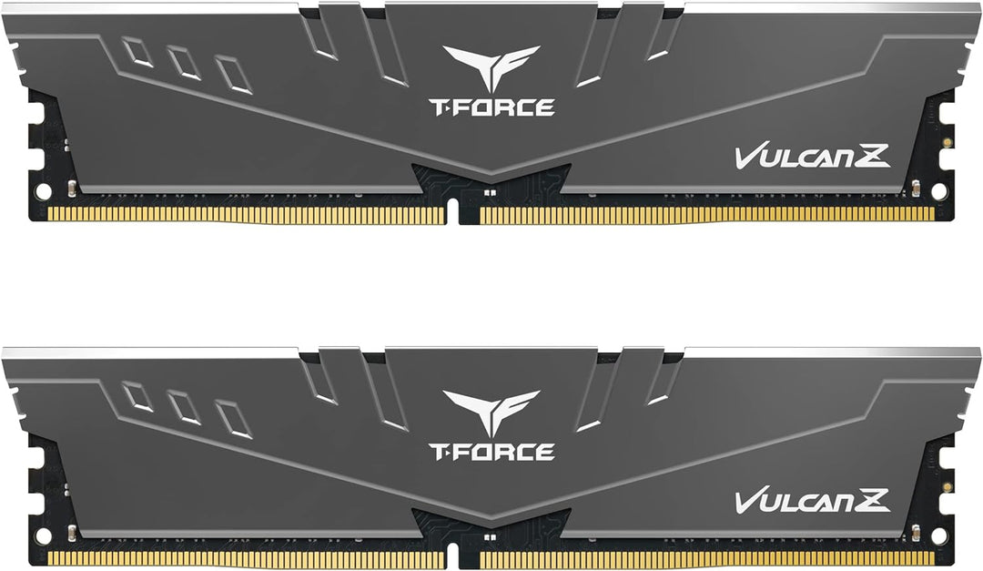TEAMGROUP Team T-Force Vulcan Z DDR4 Gaming Memory, 2 x 16 GB, 3200 MHz, 288 Pin DIMM, Grey 32GB (16