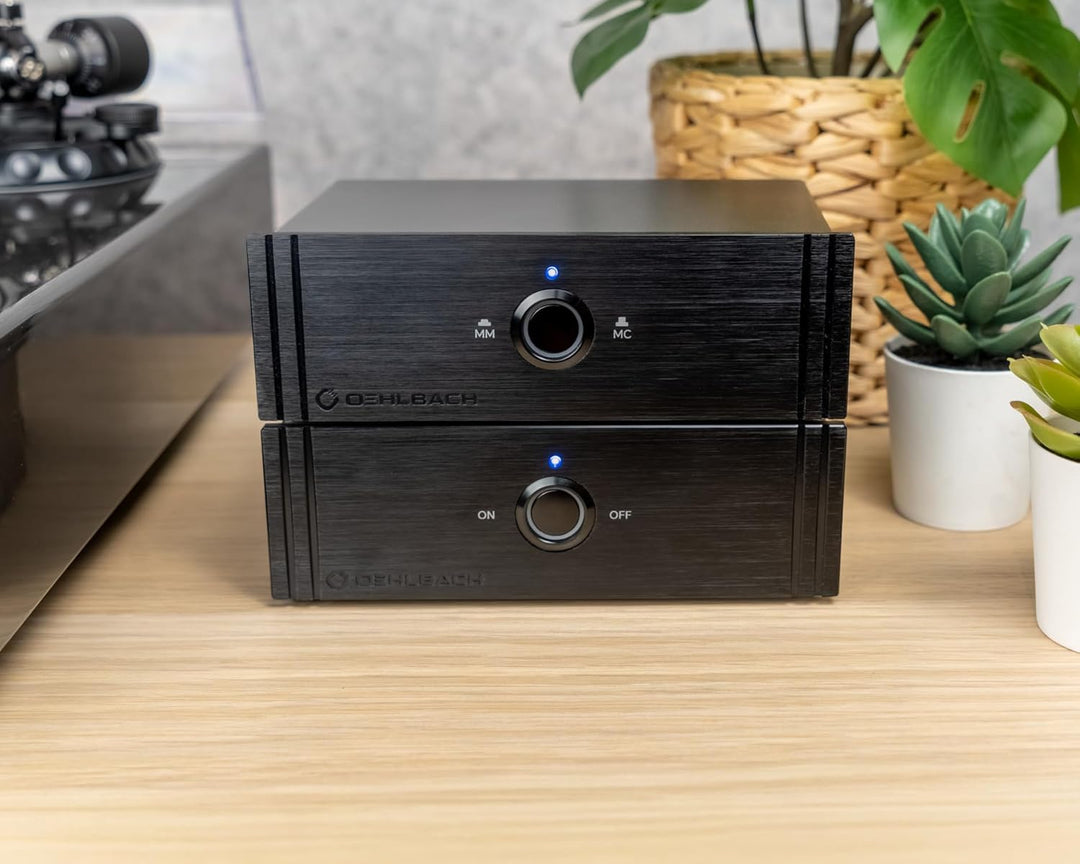 OEHLBACH Phono Vorverstärker MM & MC – Twin Amp Ultra Plattenspieler Preamp, Rauscharm & Verzerrungs